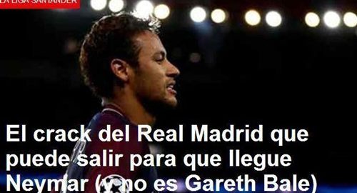 Real Madrid for indførelsen af ​​Neymar ny ordning
